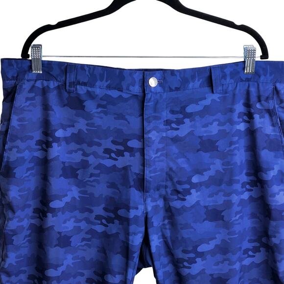 Peter Millar Crown‎ Sport Shackleford Camo Golf Short Navy Blue Camo Men's 38 - Picture 3 of 9